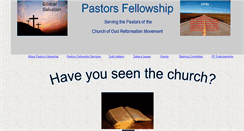 Desktop Screenshot of pastorsfellowshipchog.org