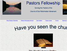 Tablet Screenshot of pastorsfellowshipchog.org